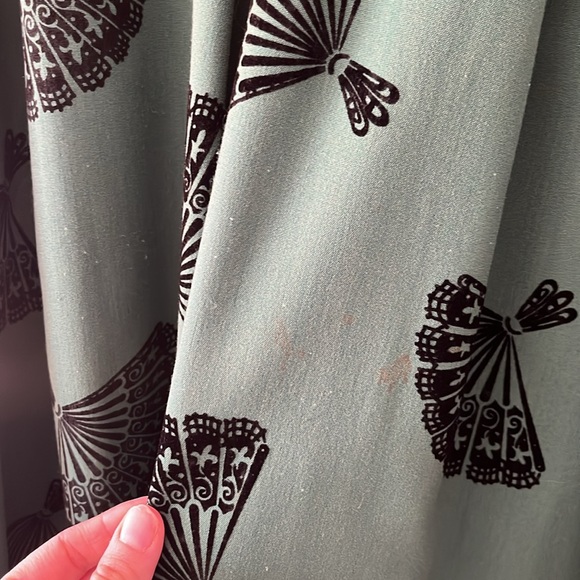 Bettie Page Las Vegas Vintage Inspired A-line Green Skirt Size Medium - Picture 7 of 16